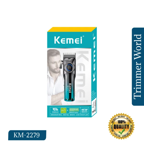 Kemei KM-2279 trimmer Kemei KM-2279 rechargeable hair trimmer with retail box