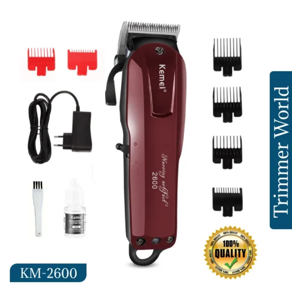 Kemei KM-2600 Professional Hair and Beard Trimmer AC-DC