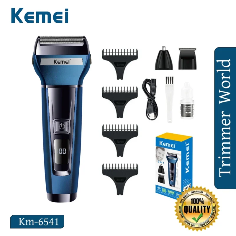 Kemei KM-6541 3 In 1 trimmer https://trimmerworld.com/wp-content/uploads/Kemei-KM-6541-3-In-1-trimmer.webp