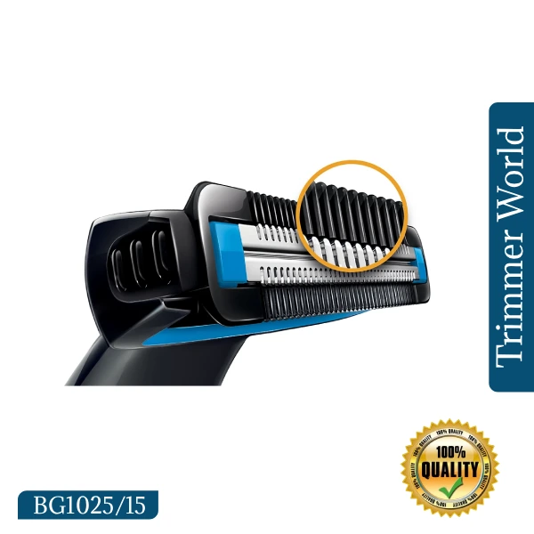 Philips BG1025 Body Groomer Stainless Steel Blade Close-Up – Skin-Friendly Trimmer Blade