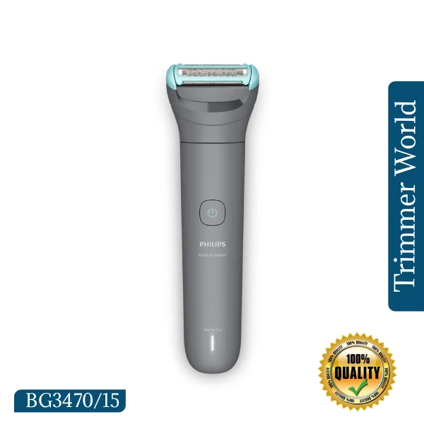 Philips Body Trimmer for Body and Balls waterproof body groomer for sensitive skin with hypoallergenic foil, 2mm trimming comb, and up to 60 minutes cordless runtime.