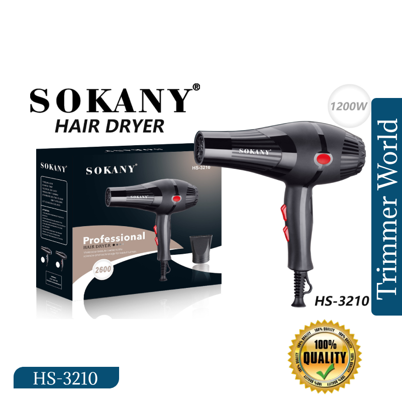 SOKANY HS-3210 Hair Dryer 1. Sokany HS-3210 Hair Dryer with Overheat Protection