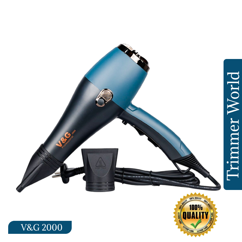 V&G 2000 Professional Hair Dryer with Cool Shot Function