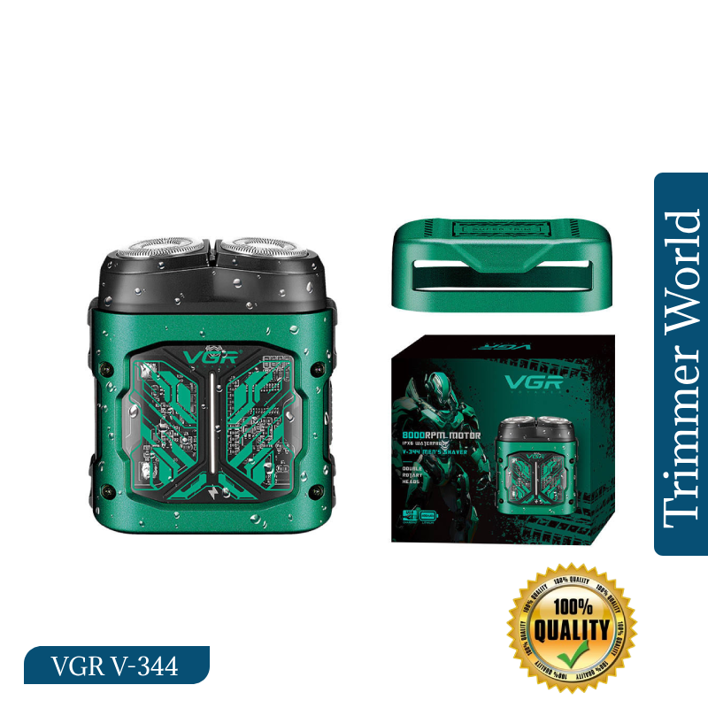 VGR V-344 Mini Electric Rotary Shaver with USB Type-C Charging