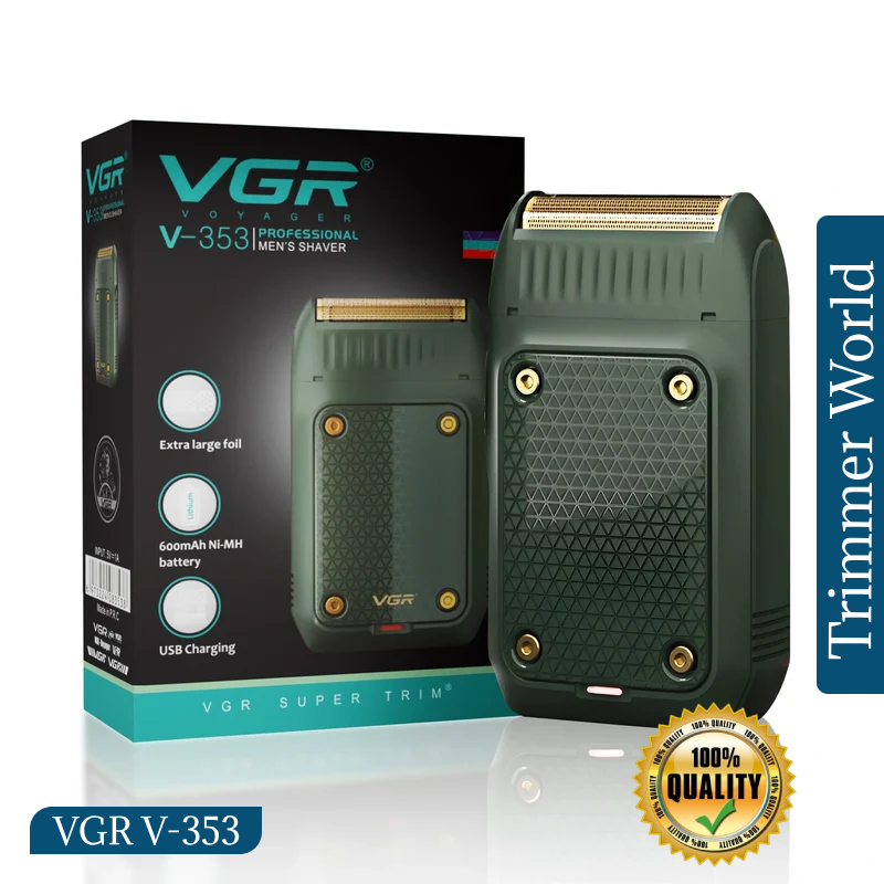 VGR V-353 2-in-1 men's electric foil shaver with pop-up trimmer
