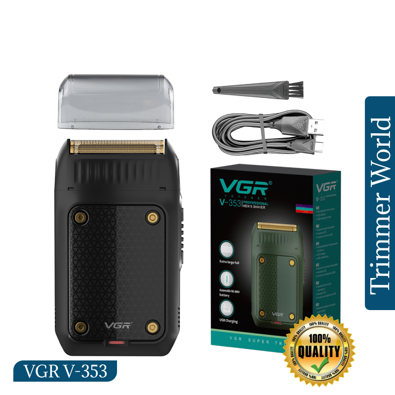 VGR V-353 VGR V-353 foil shaver with USB Type-C cable, protective cap and cleaning brush
