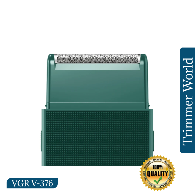 VGR V-376 pocket-size foil shaver VGR V-376 green men's electric foil shaver with magnetic protective cap