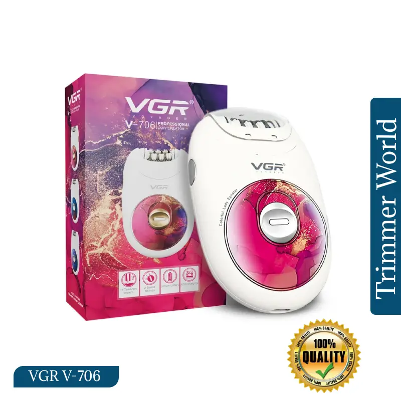 VGR V-706 Professional Women’s Epilator, Smooth Skin Care