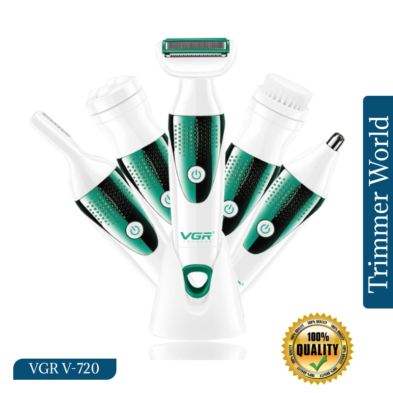 VGR V-720 5-in-1 Lady Grooming Kit VGR V-720 5-in-1 Lady Care and Women's Grooming Kit with Multiple Attachments