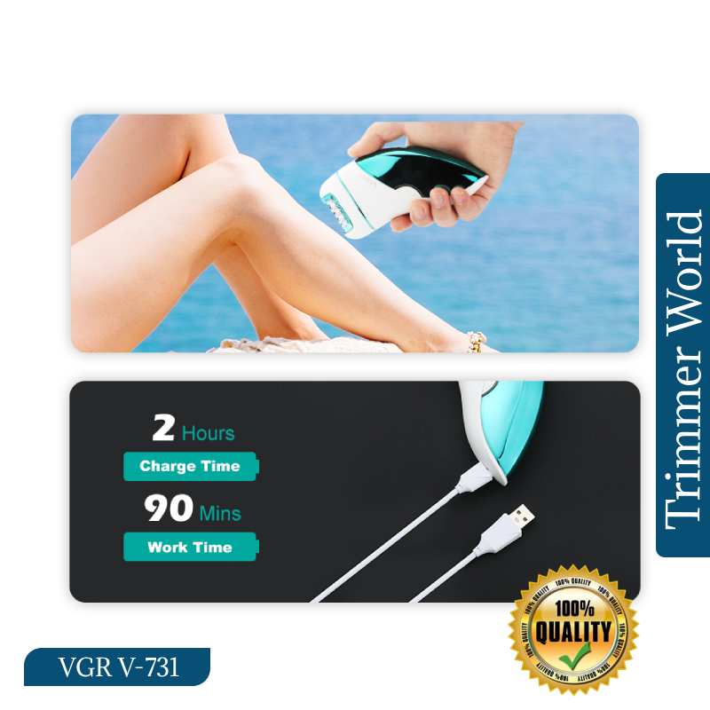 VGR V-731 3-in-1 Lady Epilator VGR V-731 3-in-1 epilator, lady shaver and callus remover.