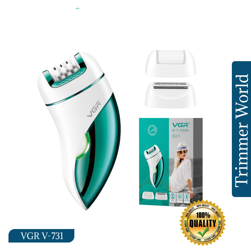 VGR V-731 3-in-1 Lady Epilator