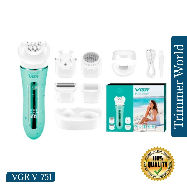 VGR V-751 5-in-1 Grooming Kit VGR V-751 Professional Lady Grooming and Epilation Set
