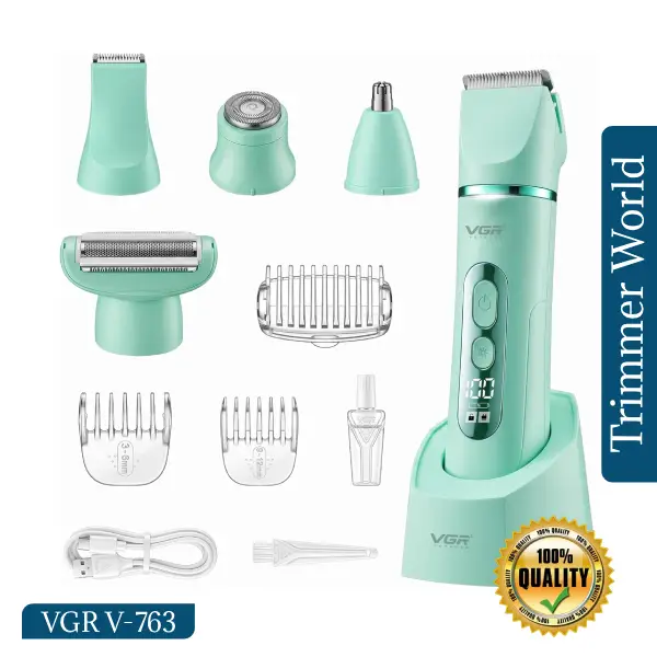 VGR V-763 5-in-1 Lady Shaver and Women’s Grooming Kit