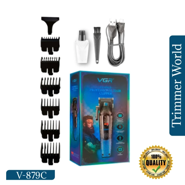 VGR V-879C professional hair and beard trimmer full metal body