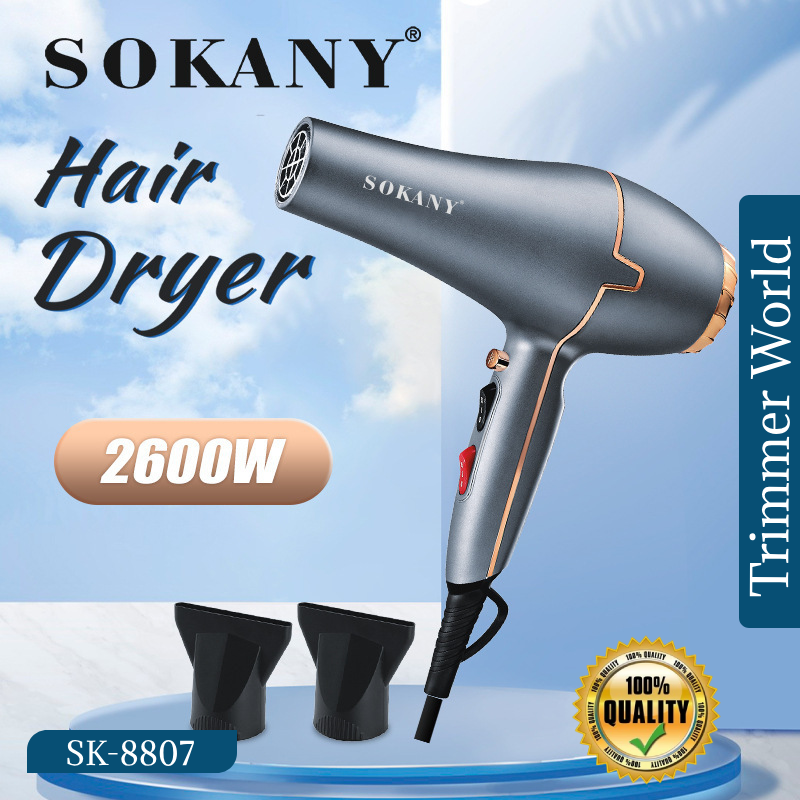 okany SK-8807 Hair Dryer Sokany SK-8807 AC Motor Professional Hair Styling Dryer